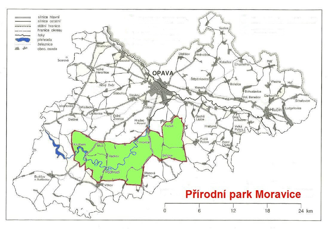 Mapa PP MOravice